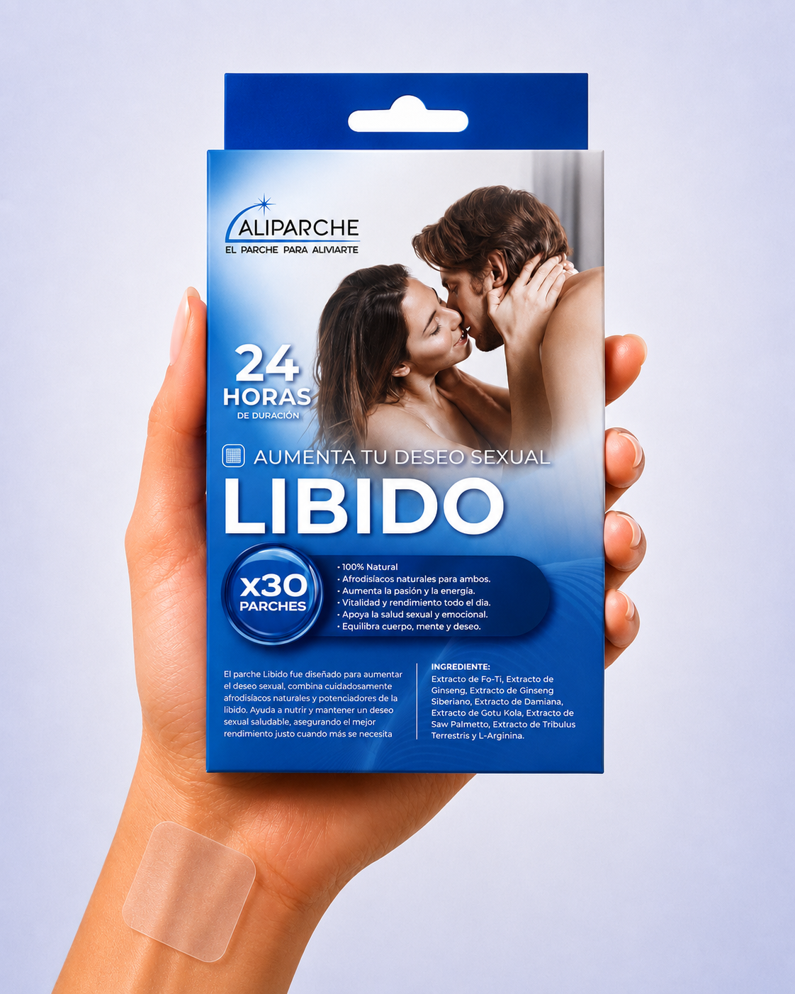 Caja ALIPARCHE LIBIDO, 30 parches