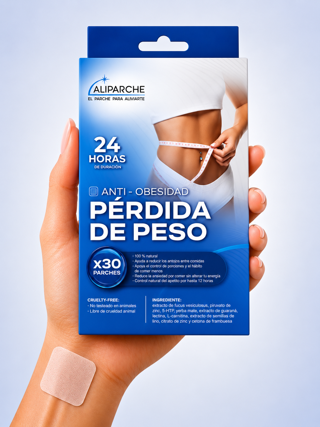 Caja ALIPARCHE PÉRDIDA DE PESO, 30 parches