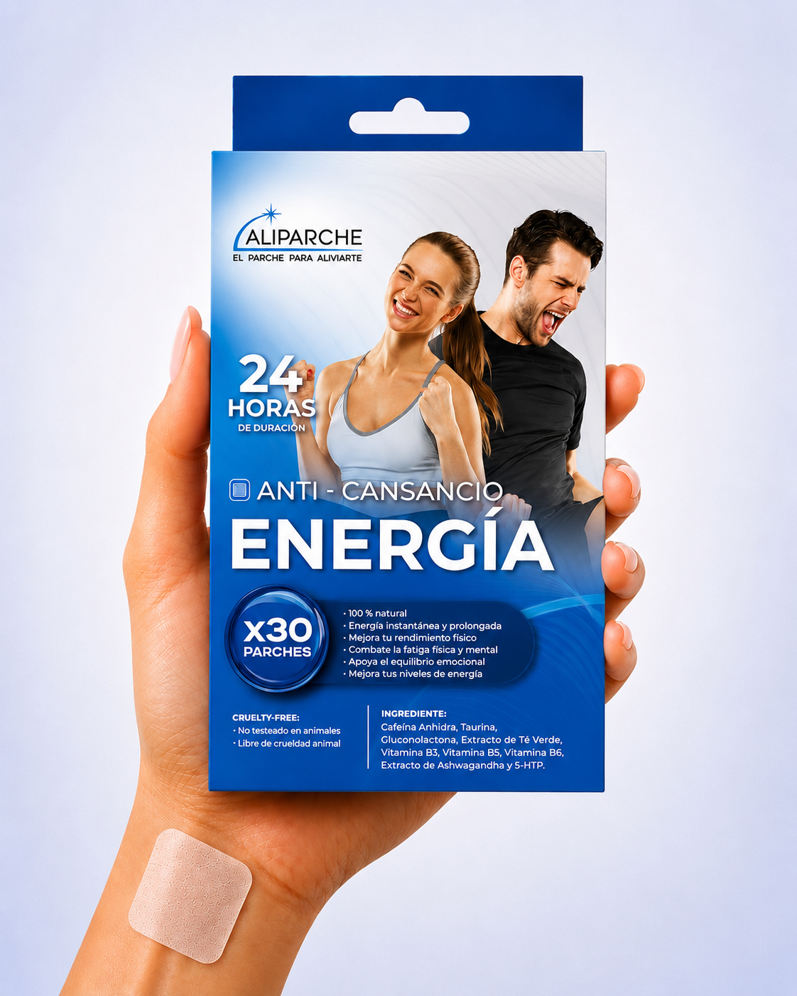 Caja ALIPARCHE ENERGÍA, 30 parches